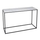Console Table - Kensal MARBLE with BLACK base