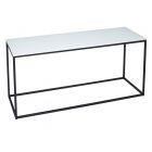 TV Stand - Kensal WHITE with BLACK base