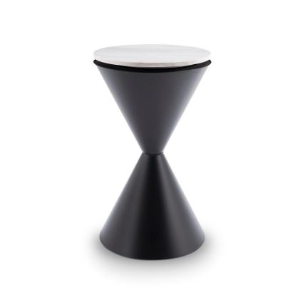 Round Hourglass Side Table by Gillmore