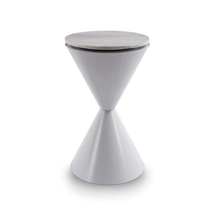 Round Hourglass Side Table by Gillmore