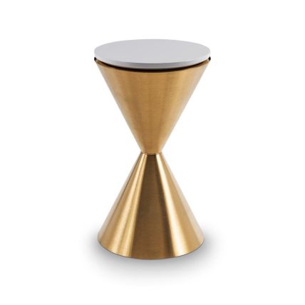 Round Hourglass Side Table by Gillmore