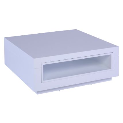 Square coffee table - Savoye WHITE with WHITE accent by Gillmore