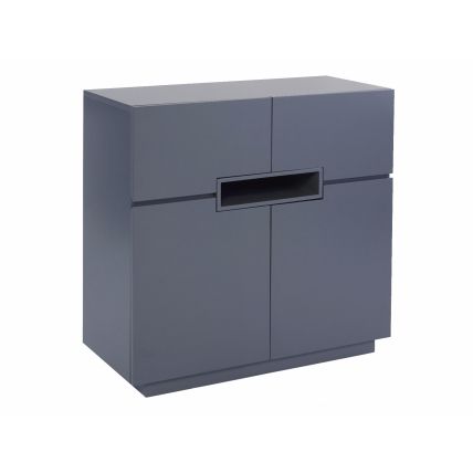 Tall TV sideboard - Savoye GRAPHITE with GRAPHITE accent by Gillmore