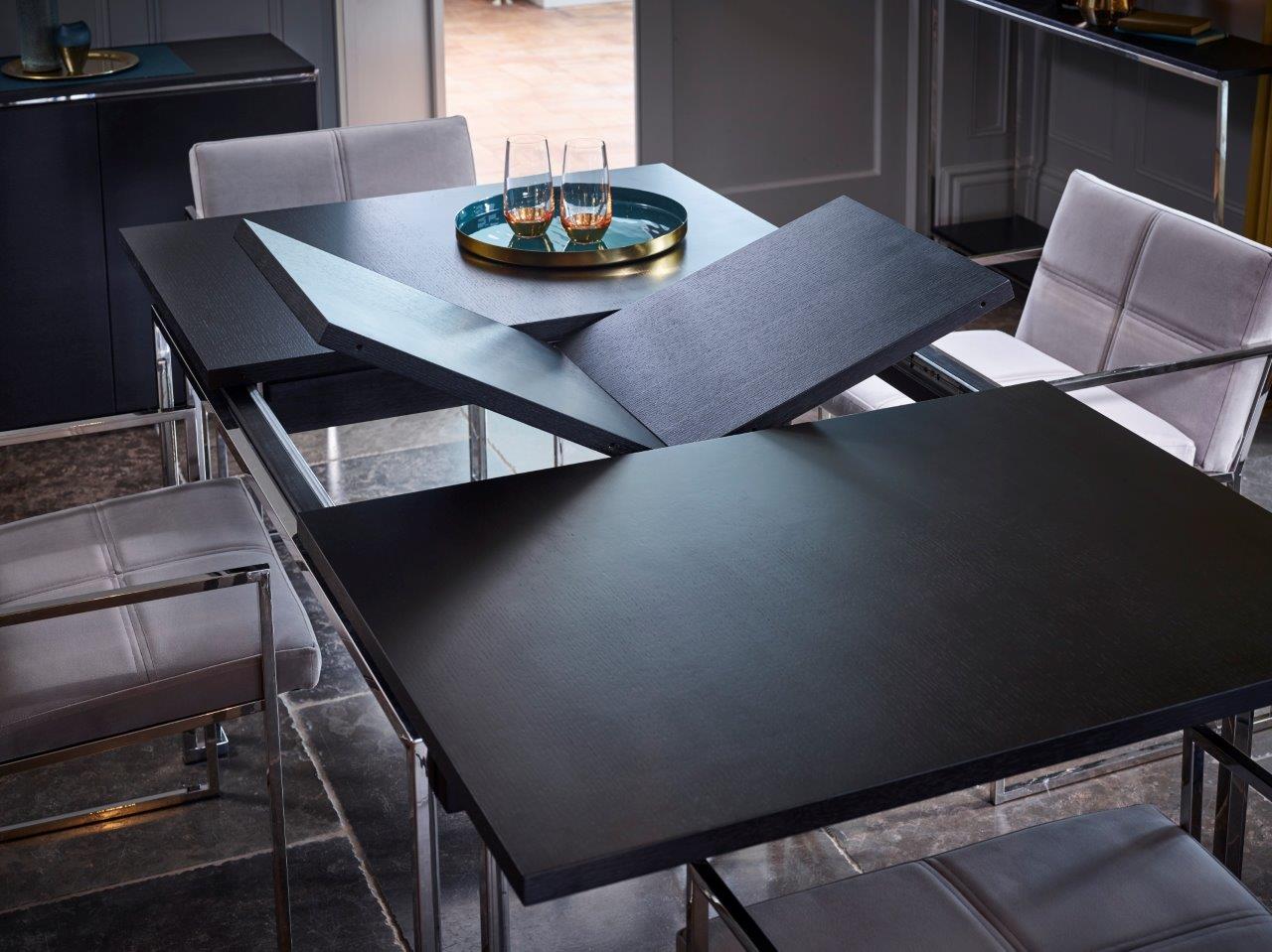 Federico Polished Extending Dining Table by Gillmore British Design