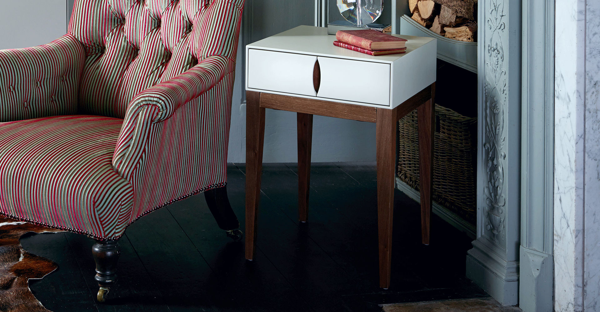 Lux Side Table With Single Drawer by Gillmore © GillmoreSPACE Ltd