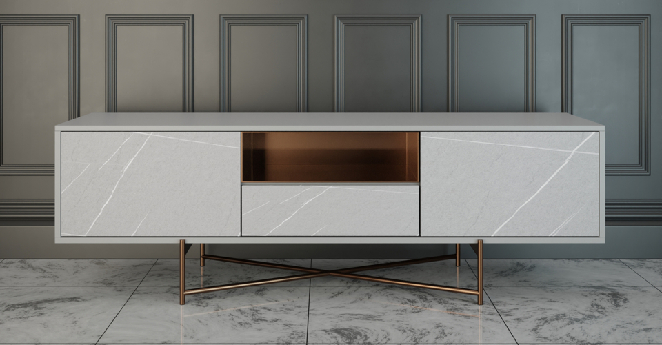 Adriana Large Media Sideboard by Gillmore British Design © GillmoreSPACE Ltd