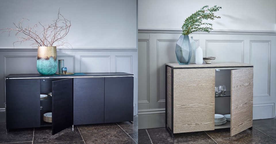 Federico Four Door Sideboard And Two Door Sideboard by Gillmore © GillmoreSPACE Ltd