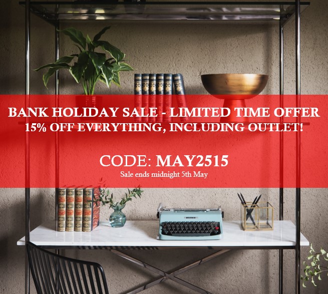 EARLY MAY BANK HOLIDAY SALE 15% OFF