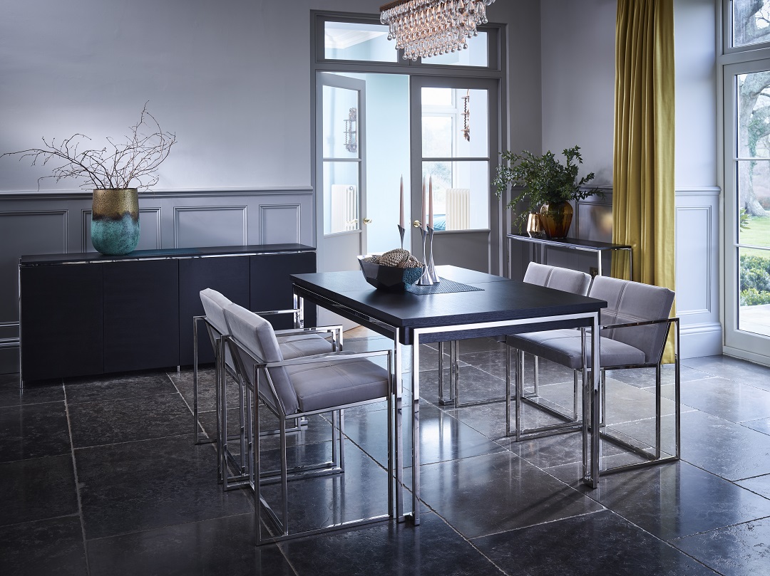 Federico Polished Dining Table & Matching Chair Sets