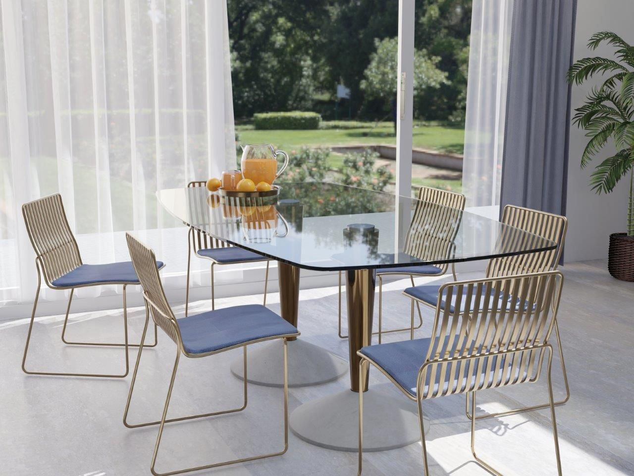 glass-dining-table-and-modern-chairs